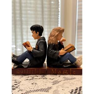 Vintage Harry Potter Bookends Enesco Wizarding World Hermione